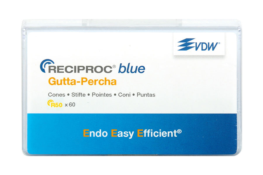 Gutaperčové čepy - RECIPROC BLUE VDW